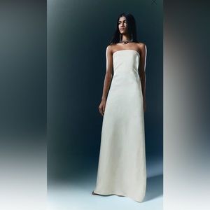 Mango strapless maxi